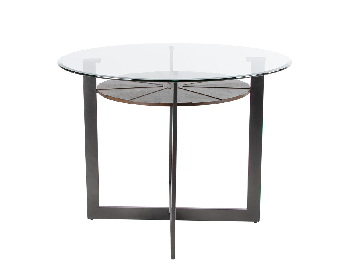 Olson Caramel Glass Top Counter Height Dining Set from Steve Silver - Luna Furniture
