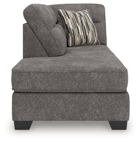 Olten Graphite Left-Arm Facing Corner Chaise from Ashley - Luna Furniture