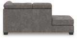 Olten Graphite Left-Arm Facing Corner Chaise from Ashley - Luna Furniture