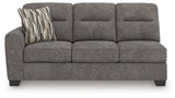 Olten Graphite Left-Arm Facing Sofa from Ashley - Luna Furniture