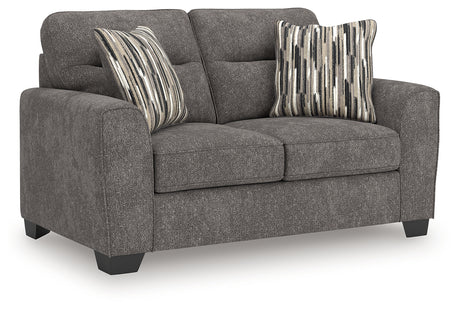 Olten Graphite Loveseat from Ashley - Luna Furniture