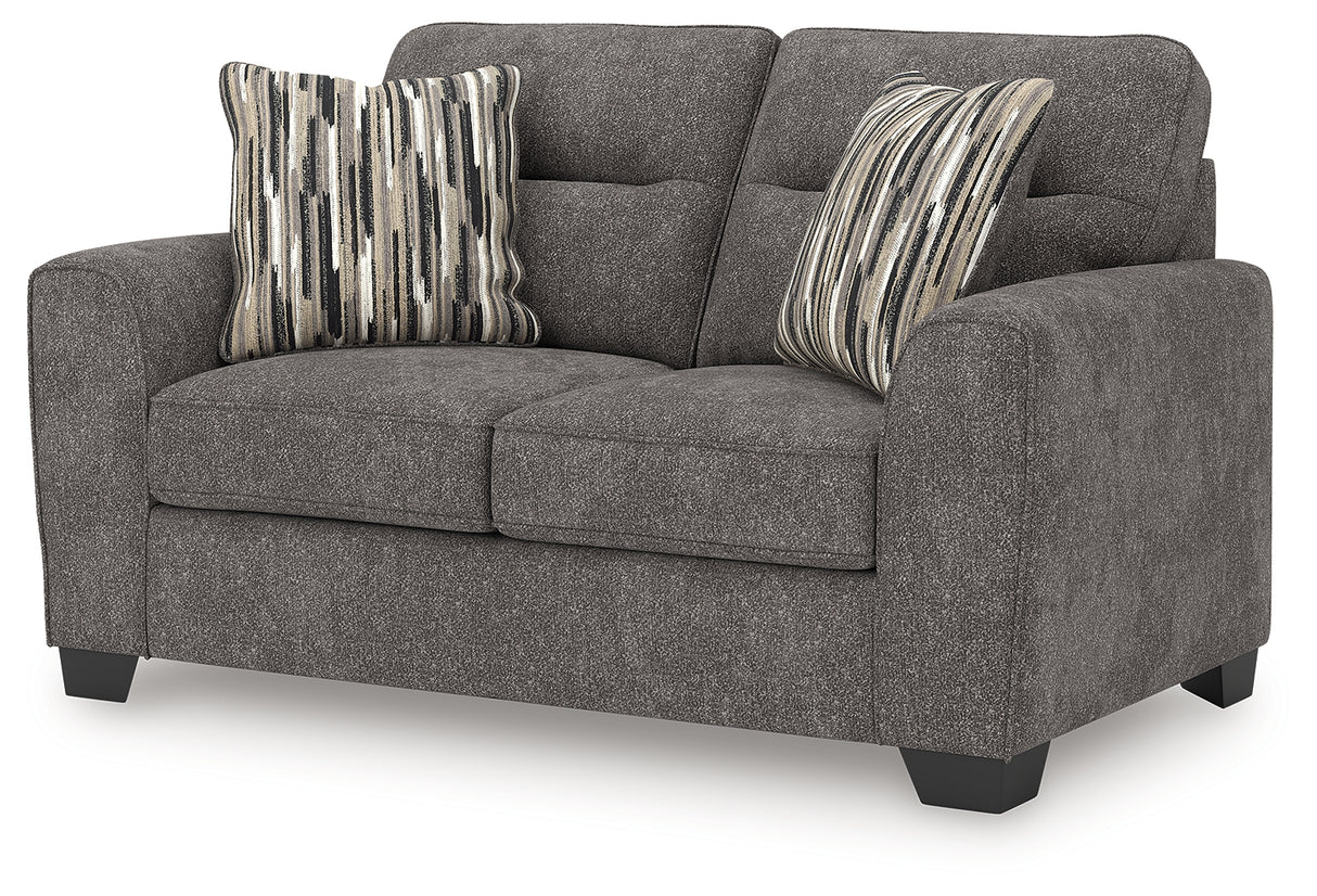 Olten Graphite Loveseat from Ashley - Luna Furniture