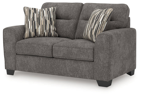 Olten Graphite Loveseat from Ashley - Luna Furniture
