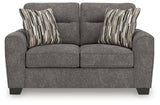 Olten Graphite Loveseat from Ashley - Luna Furniture