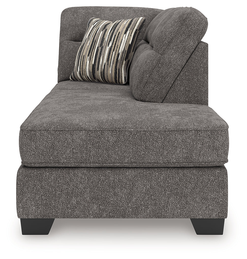 Olten Graphite Right-Arm Facing Corner Chaise from Ashley - Luna Furniture