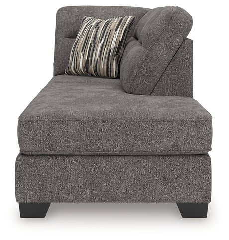 Olten Graphite Right-Arm Facing Corner Chaise from Ashley - Luna Furniture