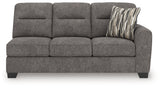 Olten Graphite Right-Arm Facing Sofa from Ashley - Luna Furniture
