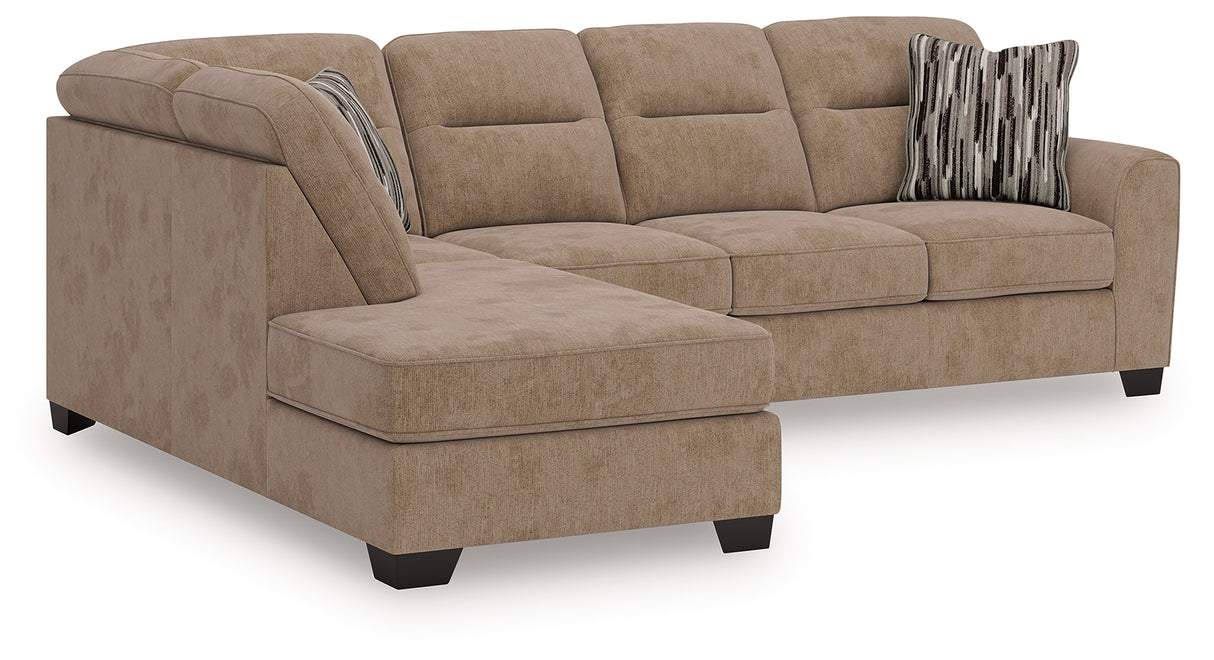 Olten Mocha 2-Piece LAF Sectional from Ashley - Luna Furniture