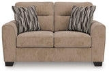 Olten Mocha Loveseat from Ashley - Luna Furniture