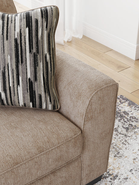 Olten Mocha Loveseat from Ashley - Luna Furniture