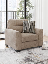 Olten Mocha Oversized Chair from Ashley - Luna Furniture