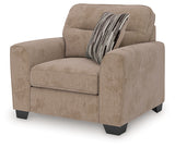 Olten Mocha Oversized Chair from Ashley - Luna Furniture