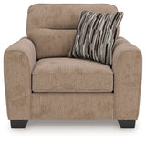 Olten Mocha Oversized Chair from Ashley - Luna Furniture