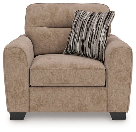 Olten Mocha Oversized Chair from Ashley - Luna Furniture