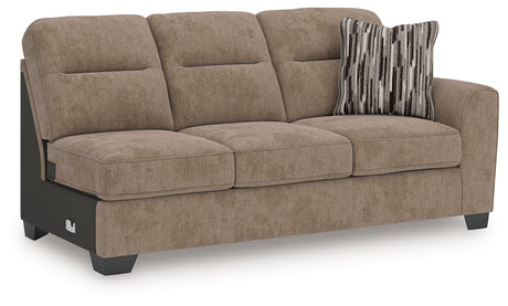 Olten Mocha Right-Arm Facing Sofa from Ashley - Luna Furniture