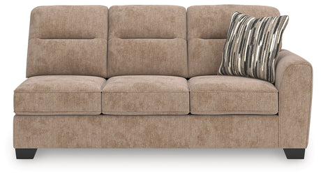 Olten Mocha Right-Arm Facing Sofa from Ashley - Luna Furniture