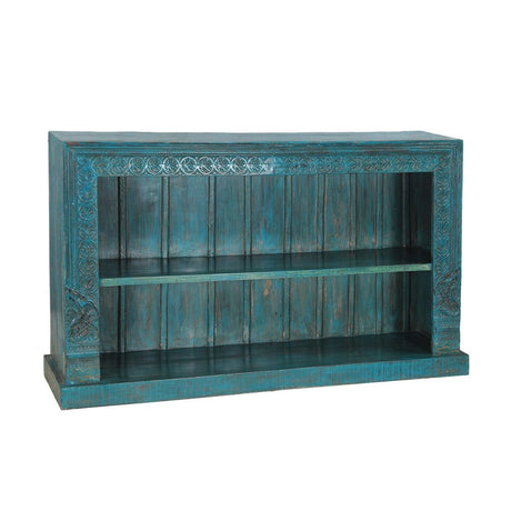 Wooden Bookcase With Carved Detailing from Home Trends & Design - Luna Furniture