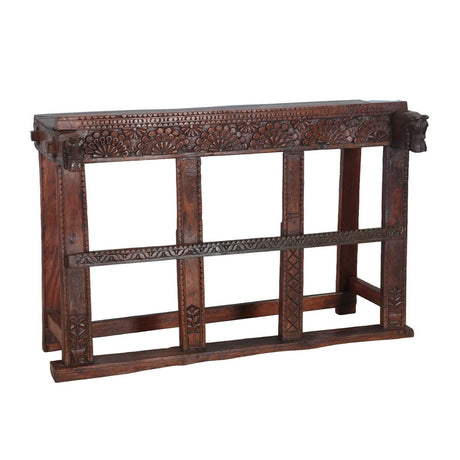 Hand Carved Wooden Damchiya Table from Home Trends & Design - Luna Furniture