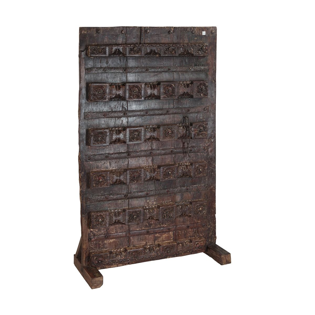Wooden Door On Stand With Carved Detailing from Home Trends & Design - Luna Furniture