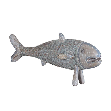 Decorative Wood Fish Statue from Home Trends & Design - Luna Furniture