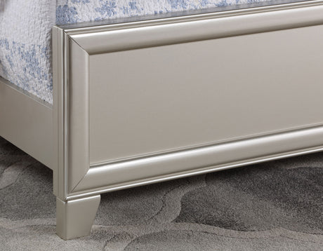 Omni Champagne/Gray Bedroom Set from Steve Silver - Luna Furniture