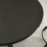 Rylie Black 48" Round Counter Dining Table with 4 Drawers from Steve Silver - Luna Furniture
