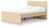 Onita Natural Full Panel Platform Bed with 1 Side Storage from Ashley Furniture - Luna Furniture