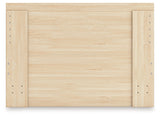 Onita Natural Full Panel Platform Bed with 1 Side Storage from Ashley Furniture - Luna Furniture