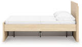 Onita Natural Full Panel Platform Bed with 1 Side Storage from Ashley Furniture - Luna Furniture