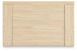 Onita Natural Full Panel Platform Bed with 2 Side Storage from Ashley Furniture - Luna Furniture