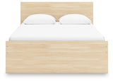 Onita Natural Full Panel Platform Bed with 2 Side Storage from Ashley Furniture - Luna Furniture
