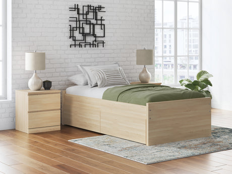 Onita Natural Full Platform Bed from Ashley Furniture - Luna Furniture