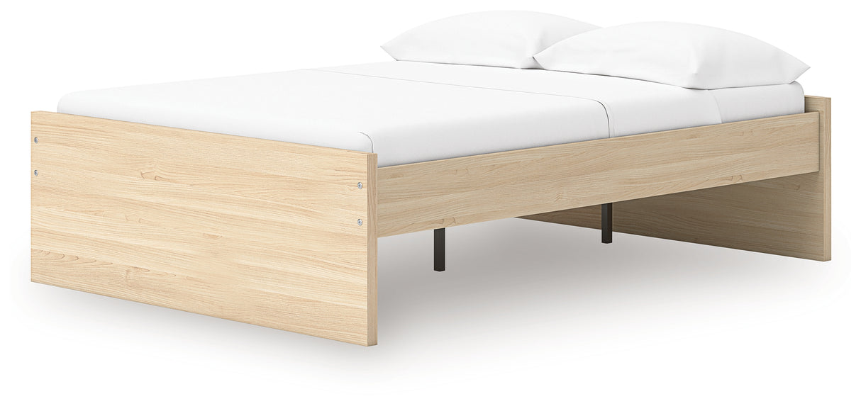 Onita Natural Full Platform Bed from Ashley Furniture - Luna Furniture