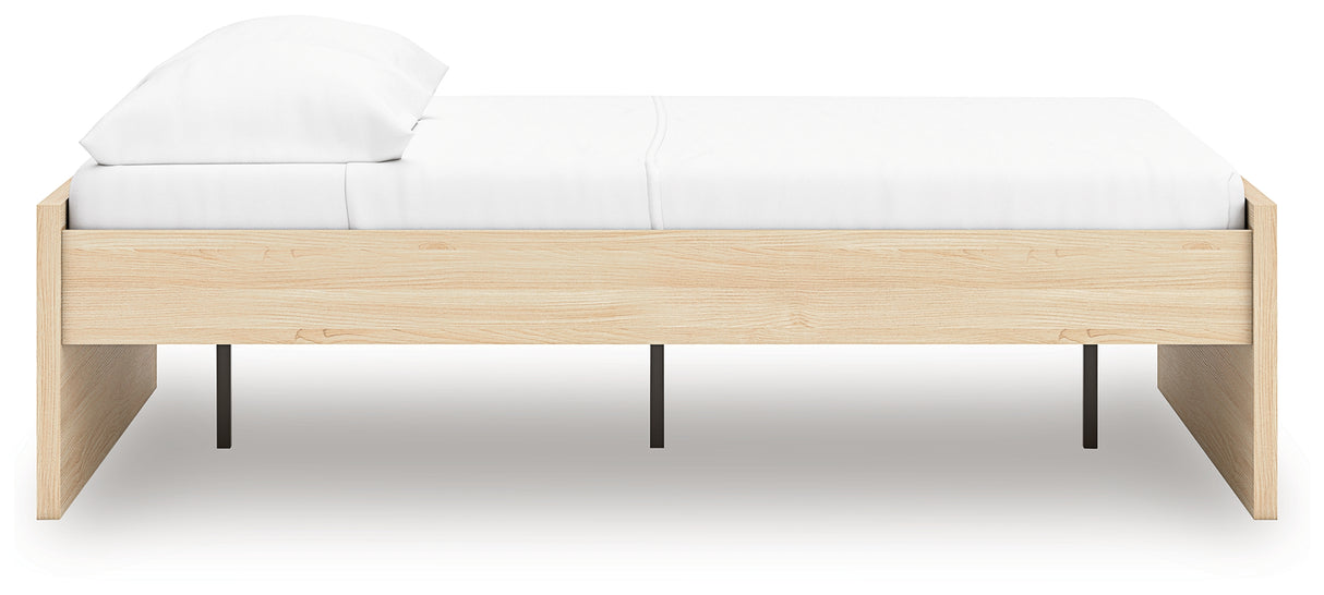Onita Natural Full Platform Bed from Ashley Furniture - Luna Furniture