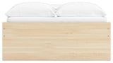 Onita Natural Full Platform Bed with 1 Side Storage from Ashley Furniture - Luna Furniture