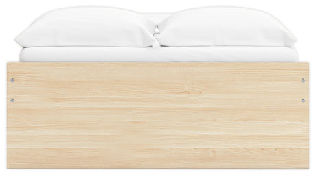 Onita Natural Full Platform Bed with 1 Side Storage from Ashley Furniture - Luna Furniture