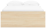 Onita Natural Full Platform Bed with 1 Side Storage from Ashley Furniture - Luna Furniture