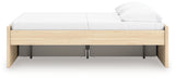 Onita Natural Full Platform Bed with 1 Side Storage from Ashley Furniture - Luna Furniture