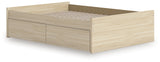 Onita Natural Full Platform Bed with 2 Side Storage from Ashley Furniture - Luna Furniture