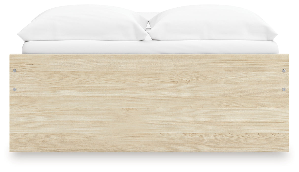 Onita Natural Full Platform Bed with 2 Side Storage from Ashley Furniture - Luna Furniture