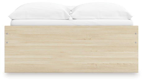 Onita Natural Full Platform Bed with 2 Side Storage from Ashley Furniture - Luna Furniture