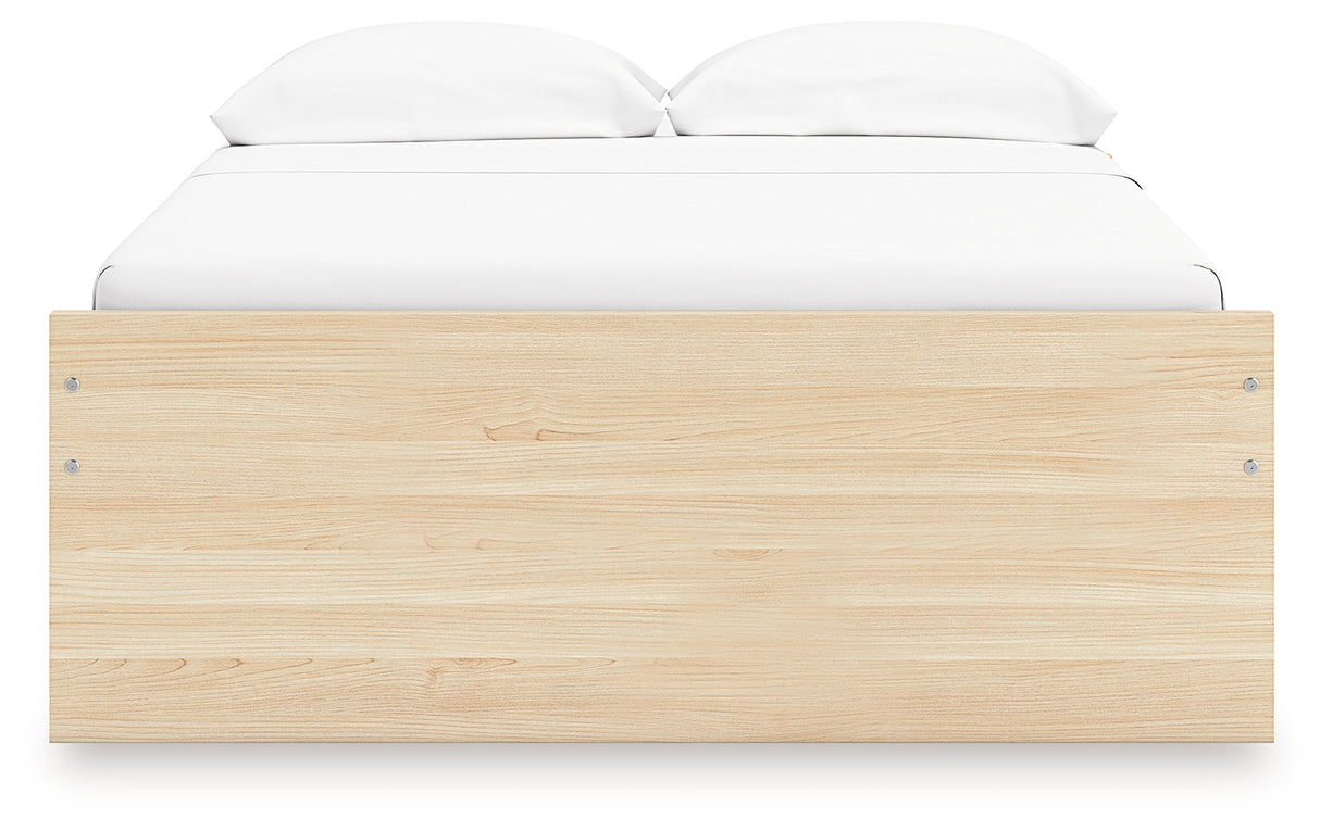 Onita Natural Full Platform Bed with 2 Side Storage from Ashley Furniture - Luna Furniture
