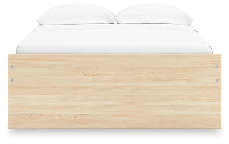 Onita Natural Full Platform Bed with 2 Side Storage from Ashley Furniture - Luna Furniture