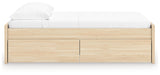 Onita Natural Full Platform Bed with 2 Side Storage from Ashley Furniture - Luna Furniture