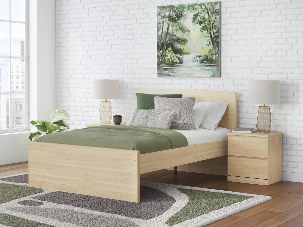Onita Natural King Panel Platform Bed from Ashley Furniture - Luna Furniture