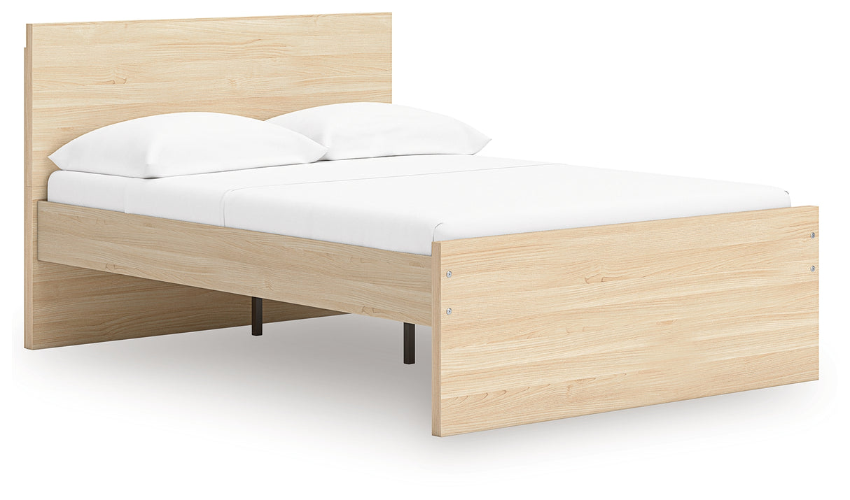 Onita Natural King Panel Platform Bed from Ashley Furniture - Luna Furniture