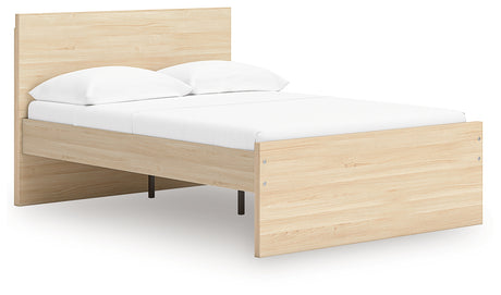 Onita Natural King Panel Platform Bed from Ashley Furniture - Luna Furniture