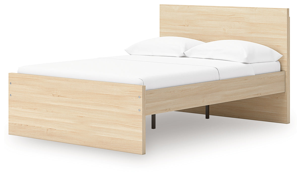 Onita Natural King Panel Platform Bed from Ashley Furniture - Luna Furniture