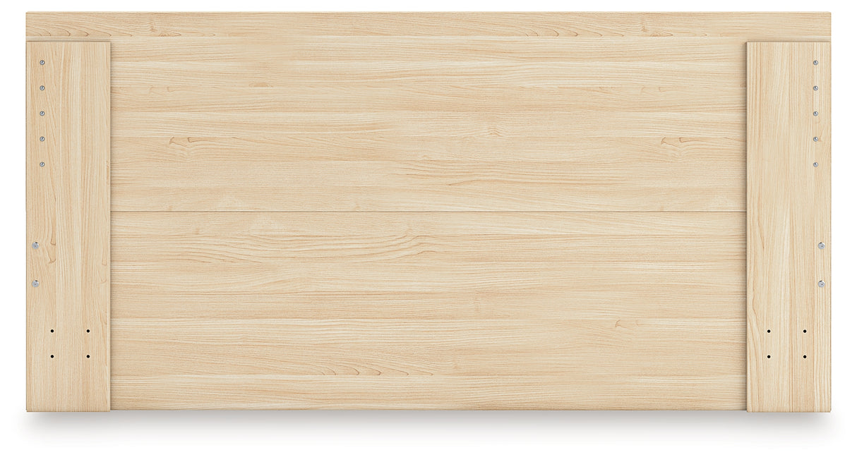 Onita Natural King Panel Platform Bed with Storage from Ashley Furniture - Luna Furniture