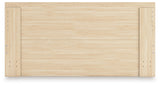Onita Natural King Panel Platform Bed with Storage from Ashley Furniture - Luna Furniture